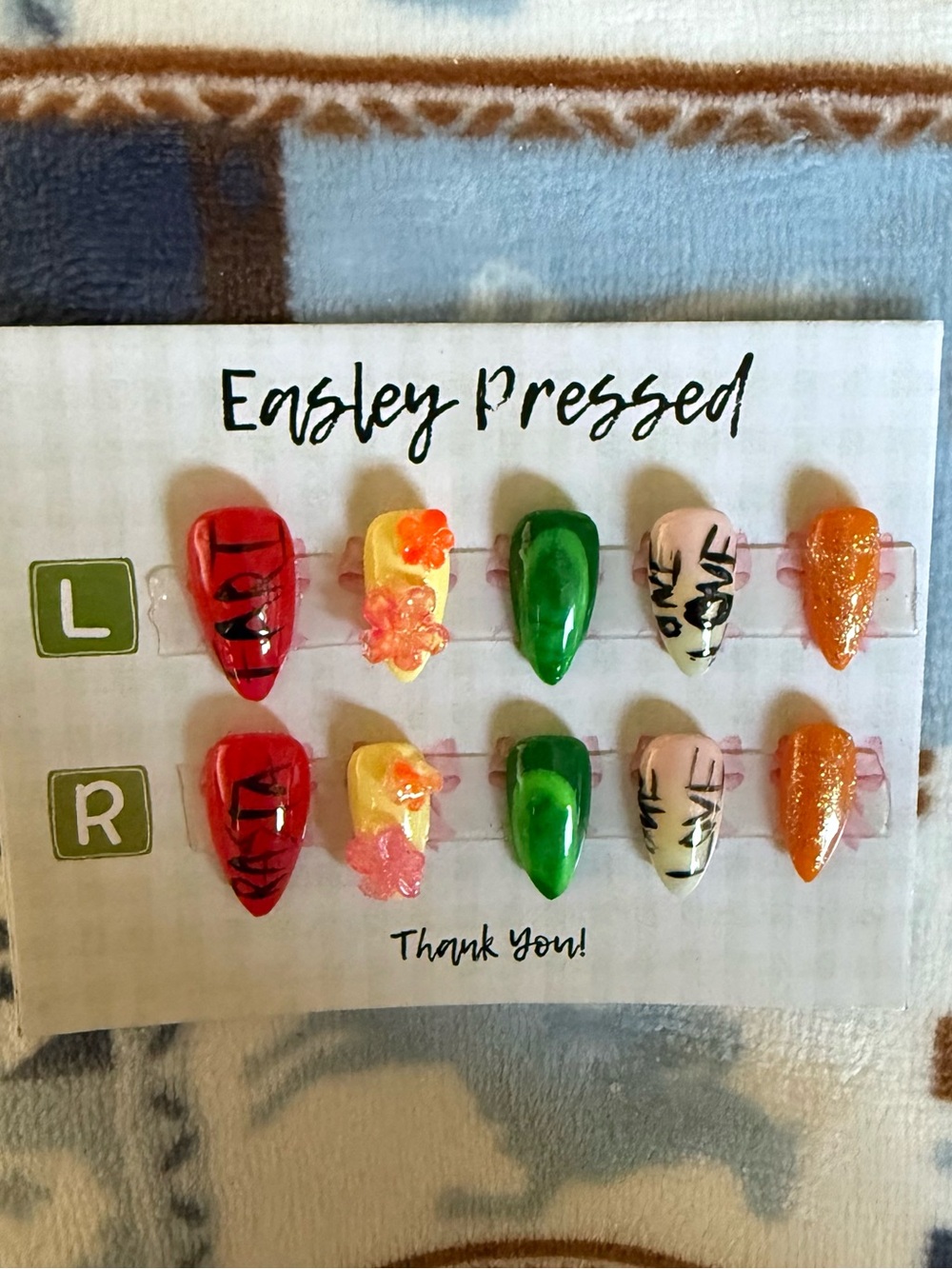 One Love Press-On Nail Set